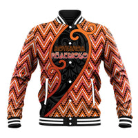 Custom Aotearoa Atua Ruaumoko Baseball Jacket God Of Volcanoes Koru Patterns
