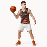 Custom Aotearoa Atua Ruaumoko Basketball Jersey God Of Volcanoes Koru Patterns