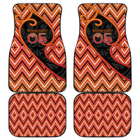 Custom Aotearoa Atua Ruaumoko Car Mats God Of Volcanoes Koru Patterns