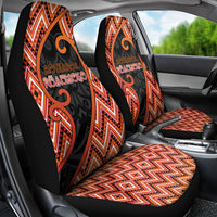 Aotearoa Atua Ruaumoko Car Seat Cover God Of Volcanoes Koru Patterns