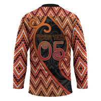 Custom Aotearoa Atua Ruaumoko Hockey Jersey God Of Volcanoes Koru Patterns