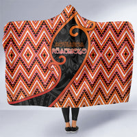 Aotearoa Atua Ruaumoko Hooded Blanket God Of Volcanoes Koru Patterns