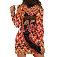 Custom Aotearoa Atua Ruaumoko Hoodie Dress God Of Volcanoes Koru Patterns
