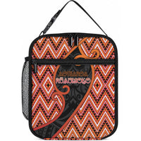 Aotearoa Atua Ruaumoko Lunch Bag God Of Volcanoes Koru Patterns