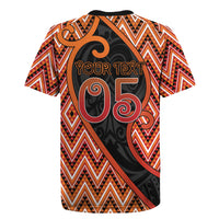 Custom Aotearoa Atua Ruaumoko Rugby Jersey God Of Volcanoes Koru Patterns