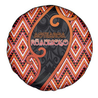 Aotearoa Atua Ruaumoko Spare Tire Cover God Of Volcanoes Koru Patterns