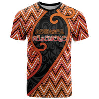 Custom Aotearoa Atua Ruaumoko T Shirt God Of Volcanoes Koru Patterns