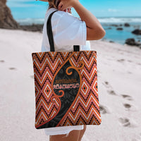 Aotearoa Atua Ruaumoko Tote Bag God Of Volcanoes Koru Patterns