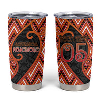 Custom Aotearoa Atua Ruaumoko Tumbler Cup God Of Volcanoes Koru Patterns