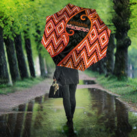 Aotearoa Atua Ruaumoko Umbrella God Of Volcanoes Koru Patterns