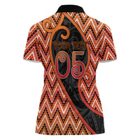 Custom Aotearoa Atua Ruaumoko Women Polo Shirt God Of Volcanoes Koru Patterns