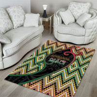 Aotearoa Atua Maui Area Rug Demigod Hero And Trickster Koru Patterns