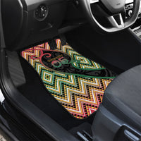 Custom Aotearoa Atua Maui Car Mats Demigod Hero And Trickster Koru Patterns