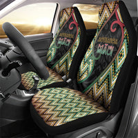 Aotearoa Atua Maui Car Seat Cover Demigod Hero And Trickster Koru Patterns
