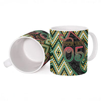 Custom Aotearoa Atua Maui Ceramic Mug Demigod Hero And Trickster Koru Patterns