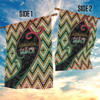 Aotearoa Atua Maui Garden Flag Demigod Hero And Trickster Koru Patterns