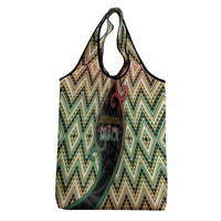 Aotearoa Atua Maui Grocery Bag Demigod Hero And Trickster Koru Patterns