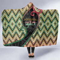 Aotearoa Atua Maui Hooded Blanket Demigod Hero And Trickster Koru Patterns