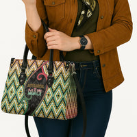 Aotearoa Atua Maui Leather Bag Demigod Hero And Trickster Koru Patterns