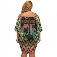 Custom Aotearoa Atua Maui Off Shoulder Short Dress Demigod Hero And Trickster Koru Patterns
