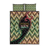 Aotearoa Atua Maui Quilt Bed Set Demigod Hero And Trickster Koru Patterns