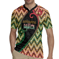Custom Aotearoa Atua Maui Rugby Jersey Demigod Hero And Trickster Koru Patterns