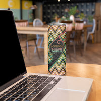 Custom Aotearoa Atua Maui Skinny Tumbler Demigod Hero And Trickster Koru Patterns