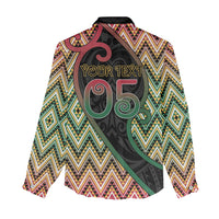 Custom Aotearoa Atua Maui Women Casual Shirt Demigod Hero And Trickster Koru Patterns