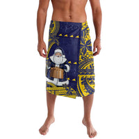 Tokelau Christmas Lavalava Santa With Tuluma Xmas Tribal Waves - Polynesian Pride