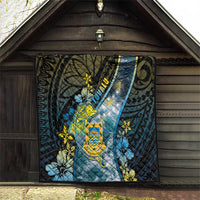 Tuvalu Quilt Dolphin On The Waves