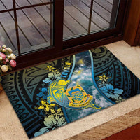 Tuvalu Rubber Doormat Dolphin On The Waves