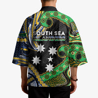 South Sea Islanders And Solomon Islands Kimono Solomons Coat Of Arms And Southern Cross DT05 - Polynesian Pride