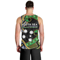 South Sea Islanders And Solomon Islands Men Tank Top Solomons Coat Of Arms And Southern Cross DT05 - Polynesian Pride