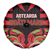 Aotearoa Ngati Maru Spare Tire Cover New Zealand Traditional Maori Pattern DT05 - Polynesian Pride
