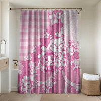 Pink Palaka Hawaiian And Japanese Bathroom Set Maneki Neko And Sakura Bloom