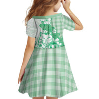 Green Palaka Hawaiian And Japanese Family Matching Off Shoulder Maxi Dress and Hawaiian Shirt Maneki Neko And Sakura Bloom DT05 - Polynesian Pride
