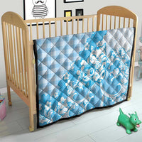 Blue Palaka Hawaiian And Japanese Quilt Maneki Neko And Sakura Bloom