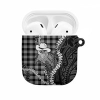 Black Hawaii Palaka Cowboy Turtle AirPods Case Hawaiian Paniolo Puakenikeni Maile Lei