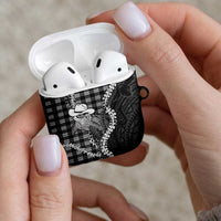 Black Hawaii Palaka Cowboy Turtle AirPods Case Hawaiian Paniolo Puakenikeni Maile Lei