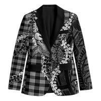 Black Hawaii Palaka Cowboy Turtle Blazer Hawaiian Paniolo Puakenikeni Maile Lei DT05 Unisex Black - Polynesian Pride