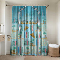 Hawaii Surfing Bathroom Set He'e Nalu