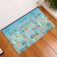 Hawaii Surfing Rubber Doormat He'e Nalu