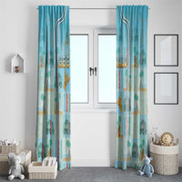 Hawaii Surfing Window Curtain He'e Nalu DT05 - Polynesian Pride