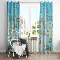 Hawaii Surfing Window Curtain He'e Nalu DT05 - Polynesian Pride
