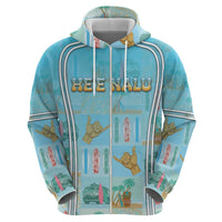 Custom Hawaii Surfing Zip Hoodie He'e Nalu DT05 - Polynesian Pride