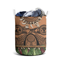 Polynesia Maui Tattoo Inspired Laundry Basket Tropical Leaf Skirt Costume