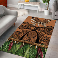 Polynesia Maui Tattoo Inspired Area Rug Tropical Leaf Skirt Costume