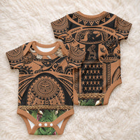 Polynesia Maui Tattoo Inspired Baby Onesie Tropical Leaf Skirt Costume