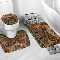 Polynesia Maui Tattoo Inspired Bathroom Set Tropical Leaf Skirt Costume