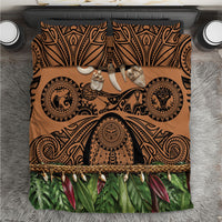 Polynesia Maui Tattoo Inspired Bedding Set Tropical Leaf Skirt Costume